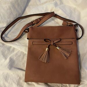 Mauve/Rose colored crossbody bag